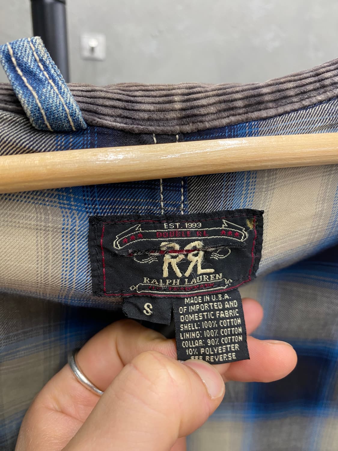 [S] 90s RRL 더블알엘 랄프로렌 페이디드 데님 초어자켓 상품이미지9