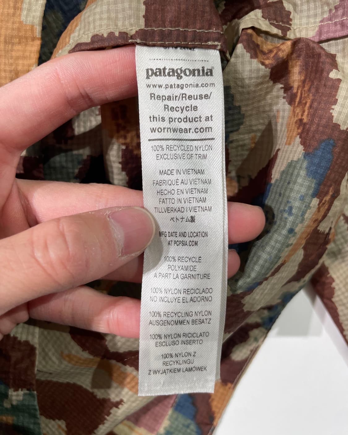 파타고니아 믹스 후디니 나일론 윈드 브레이커 상품이미지8