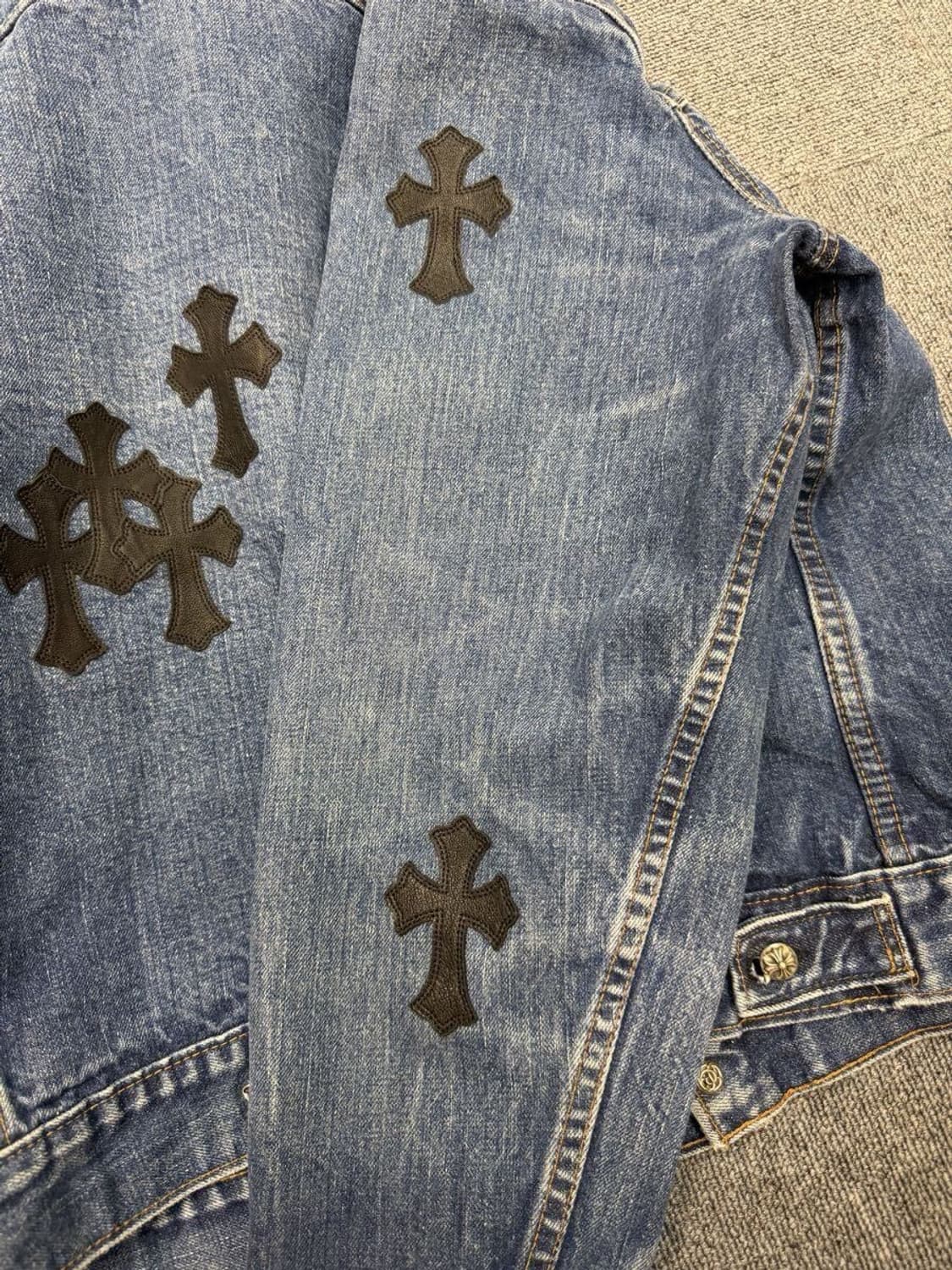 크롬하츠 X 리바이스 데님 자켓 XL 상품이미지5
