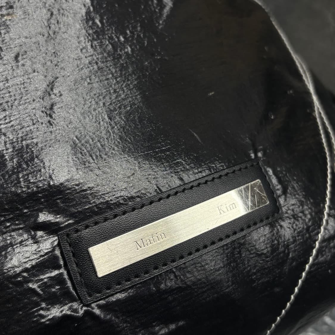 마뗑킴 드로우스트링 백팩 블랙 상품이미지2