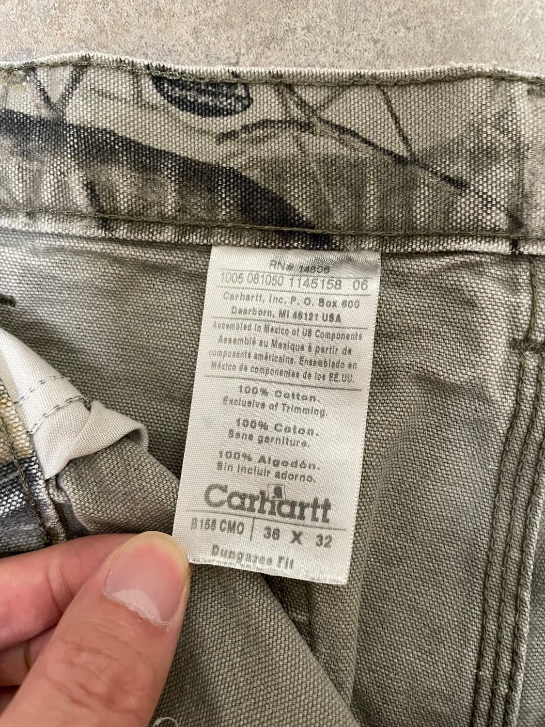 빈티지 칼하트 리얼트리 싱글니 워크 팬츠 b158 cmo 상품이미지3