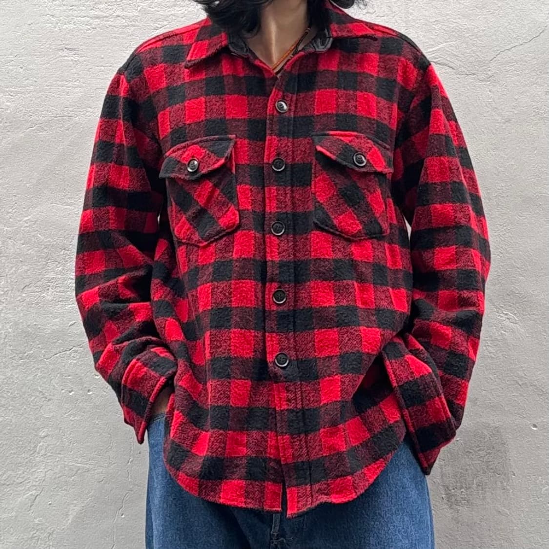 페어쉐인 헤비 울 버팔로 체크 셔츠 상품이미지7