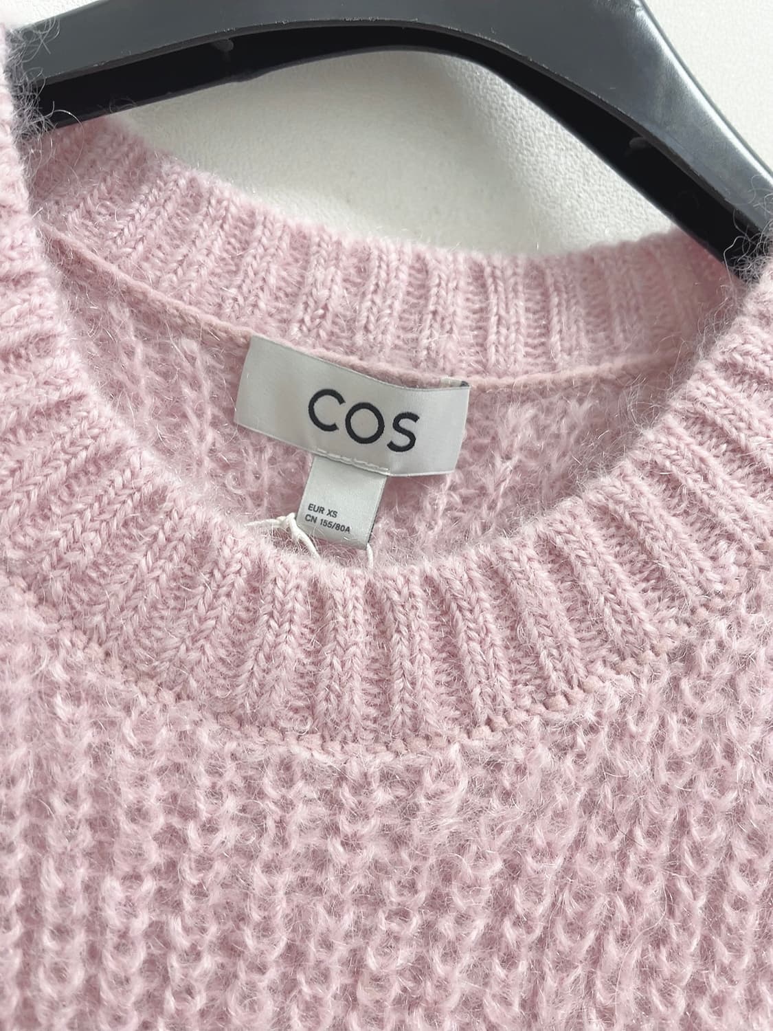코스 모헤어 니트 베스트 핑크 XS 상품이미지3