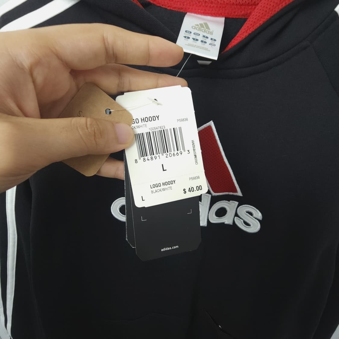 55-66(100) 아디다스 새상품 후드 티셔츠  상품이미지4