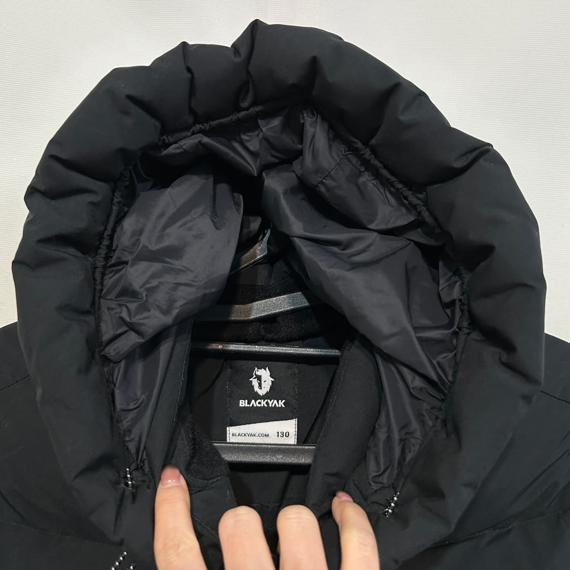 블랙야크 2021 키즈 구스다운 롱패딩 130 블랙 상품이미지2