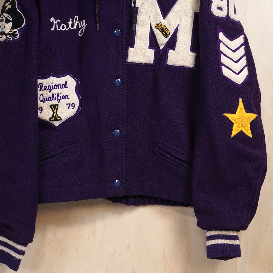 Delong 미국 우먼 바시티 자켓 상품이미지3