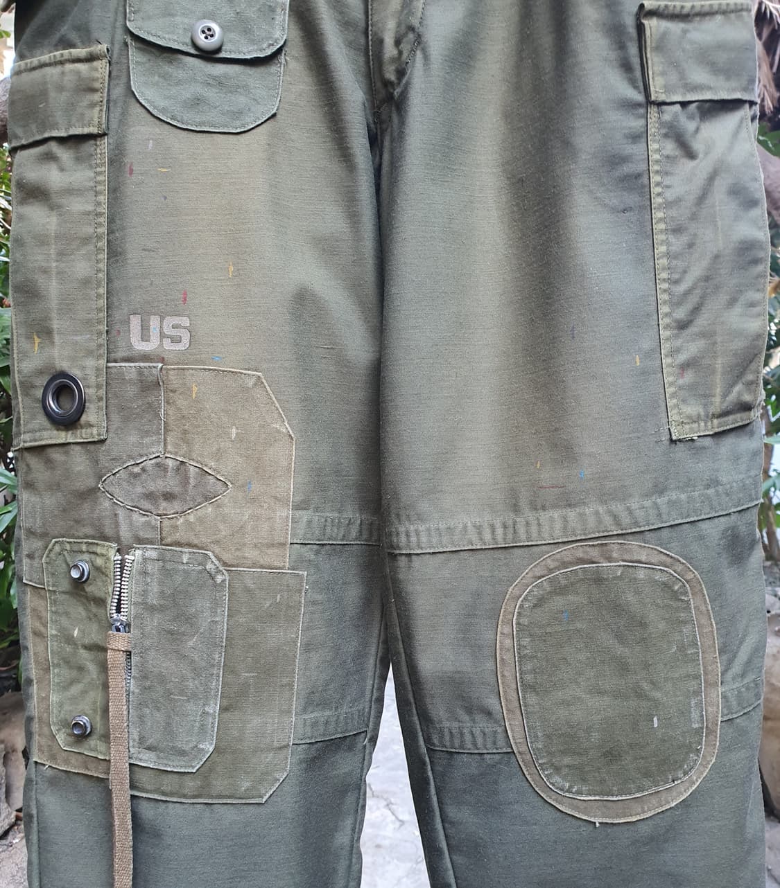 m-65팬츠 빈티지 커스텀 [초기형/ 사이드지퍼/ 썬페이딩] 상품이미지5