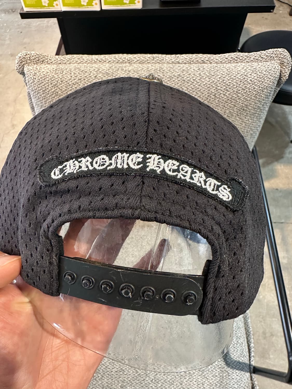 정품 크롬하츠 블랙 메쉬 베이스볼캡(올메쉬에디션) 상품이미지3