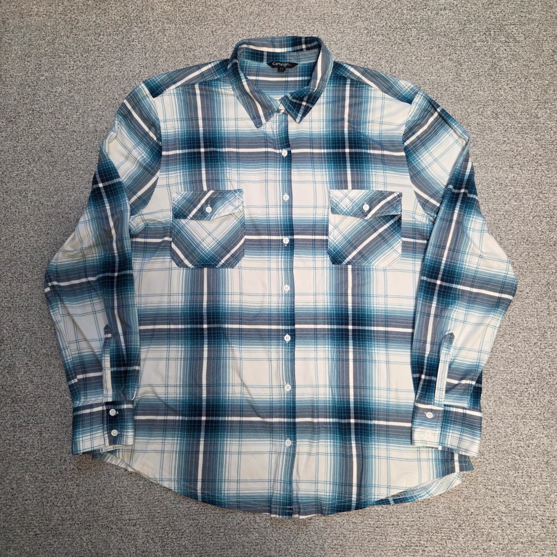 George 조지 아메리칸 플란넬 체크셔츠 L(100) 상품이미지1