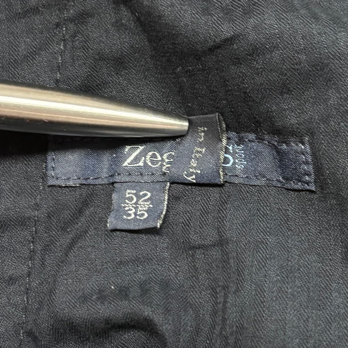 제냐 zegna 스포츠 블랙 원턱 치노 팬츠 슬랙스 상품이미지6