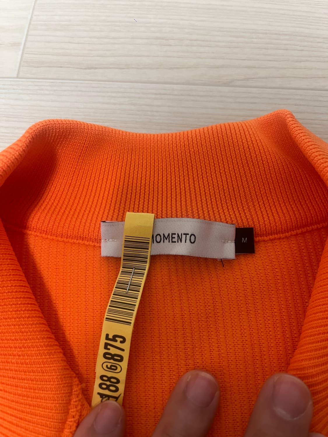 [아모멘토] 23ss 집업 가디건_ M size(오렌지컬러) 상품이미지4