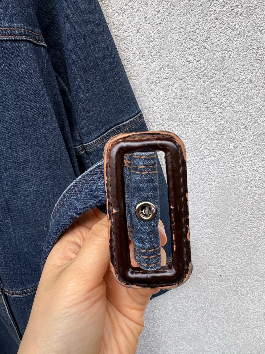 오브제 데님 트렌치코트 상품이미지4