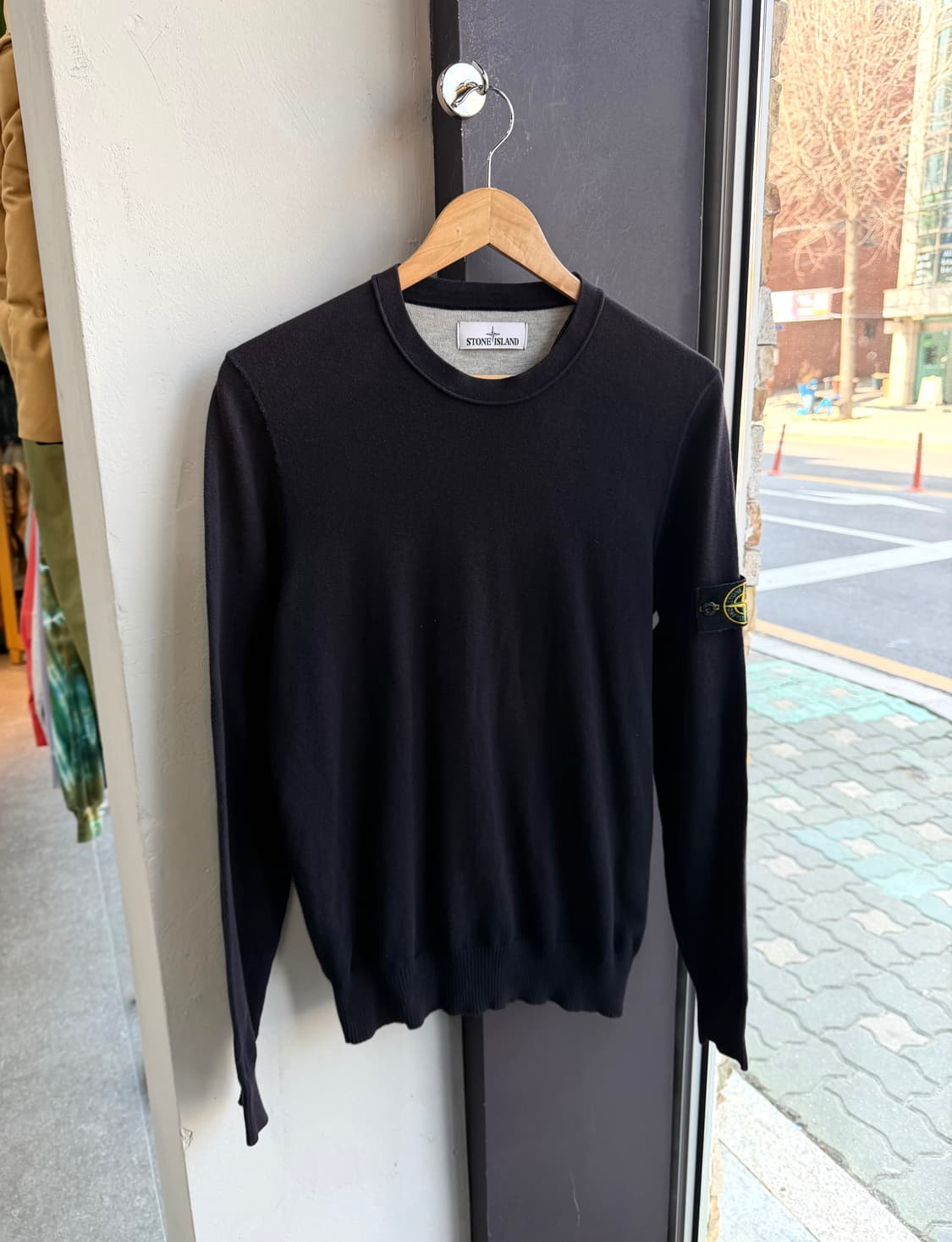 M/ 스톤아일랜드 와펜패치 클래식 울 니트 상품이미지2