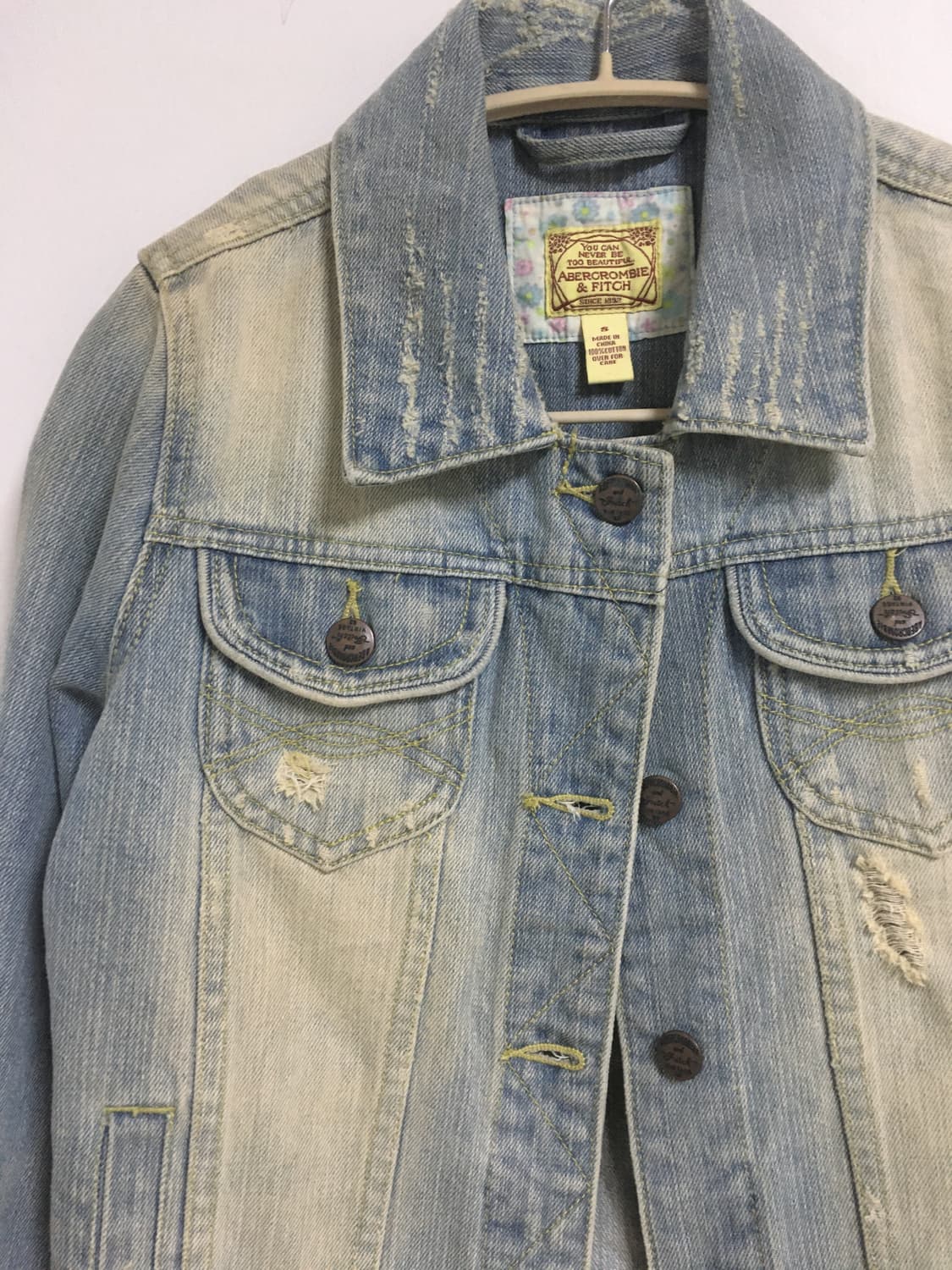 Abercrombie & Fitch 아베크롬비 데님자켓 청자켓 상품이미지4