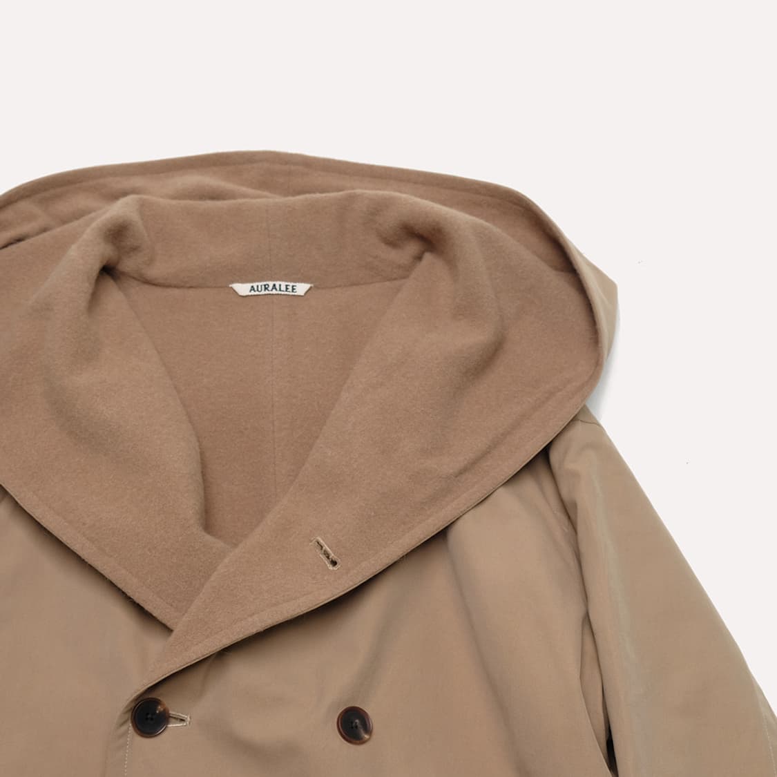 finx hard twist gabardine hooded double  상품이미지4