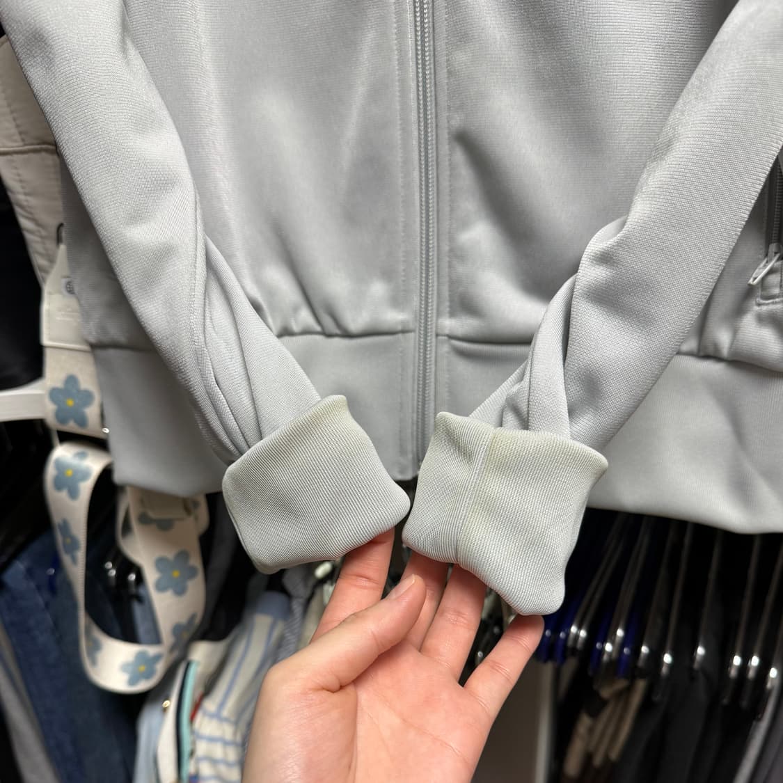 (레어) 아디다스 파이어버드 그레이 져지 xs  상품이미지4