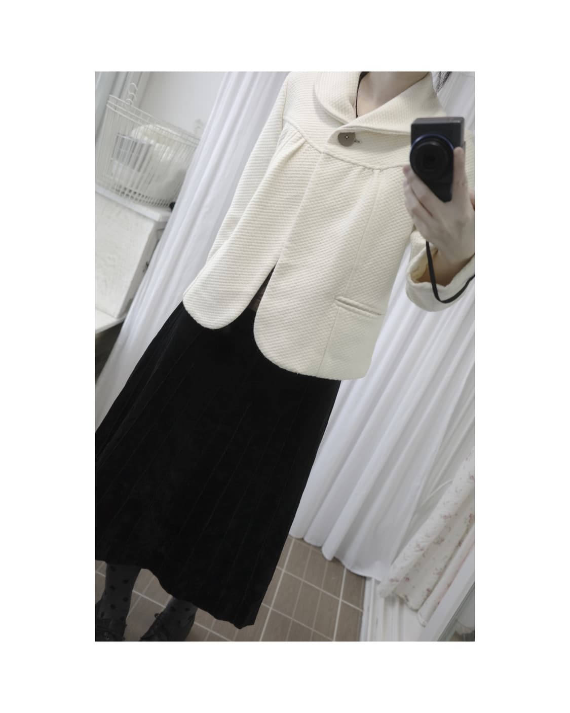 Ivory Shawl-Collar Jacket 상품이미지3