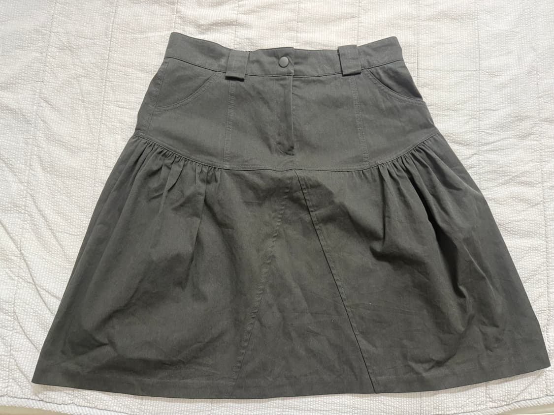 oheshio LOW SHIRRING MIDI SKIRT 상품이미지2
