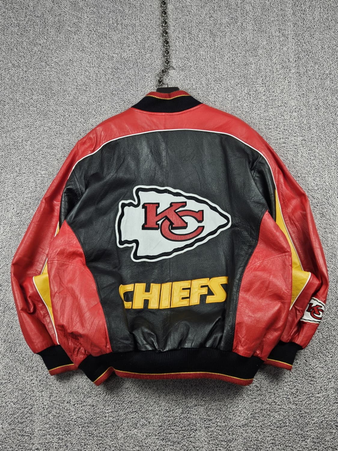 NFL 캔자스시티 치프스 가죽 봄버 자켓 ( L ) / 10191 상품이미지1