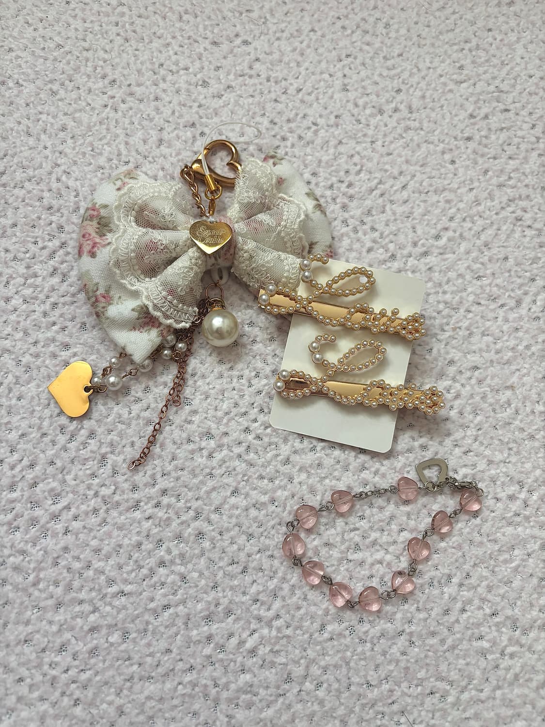 스쿠쿠 리즈리사 헤어핀 팔찌 세트 히메갸루 라떼갸루 상품이미지1