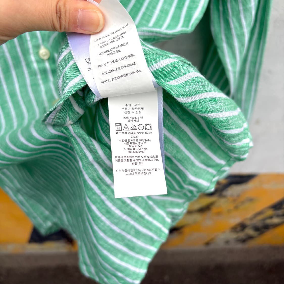 Polo 폴로 스트라이프 린넨 셔츠 상품이미지8