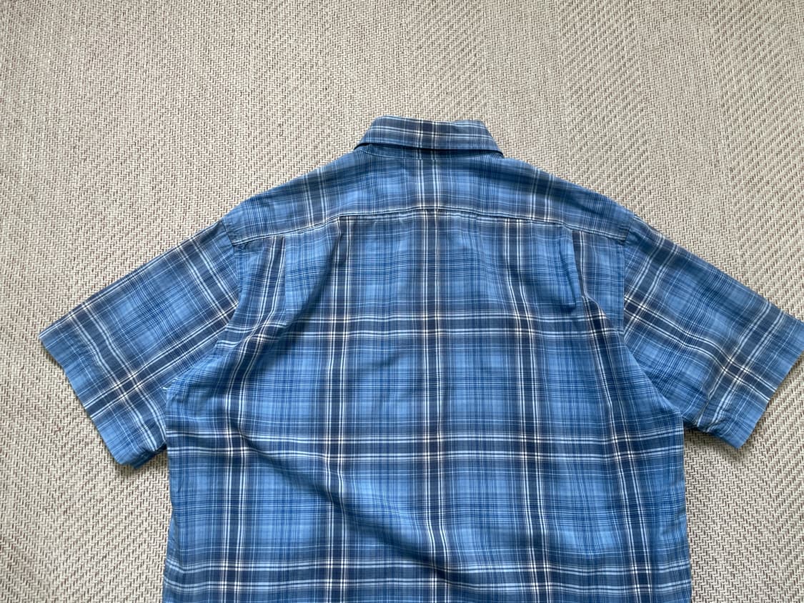 라코스테 스카이블루 체크 반팔셔츠  J04112 상품이미지8