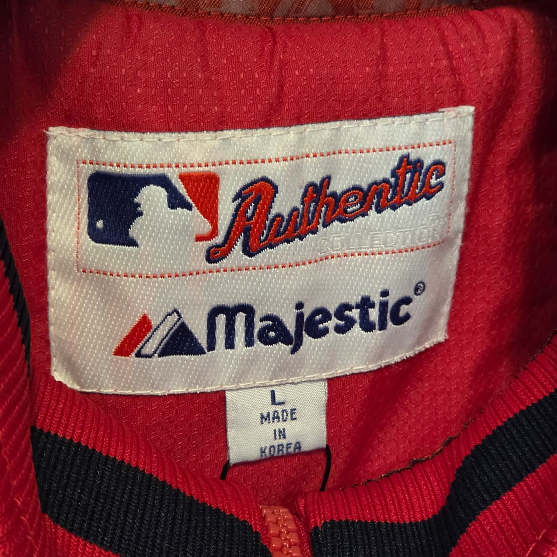 마제스틱 레드 삭스 봄버 바시티 점퍼 상품이미지10