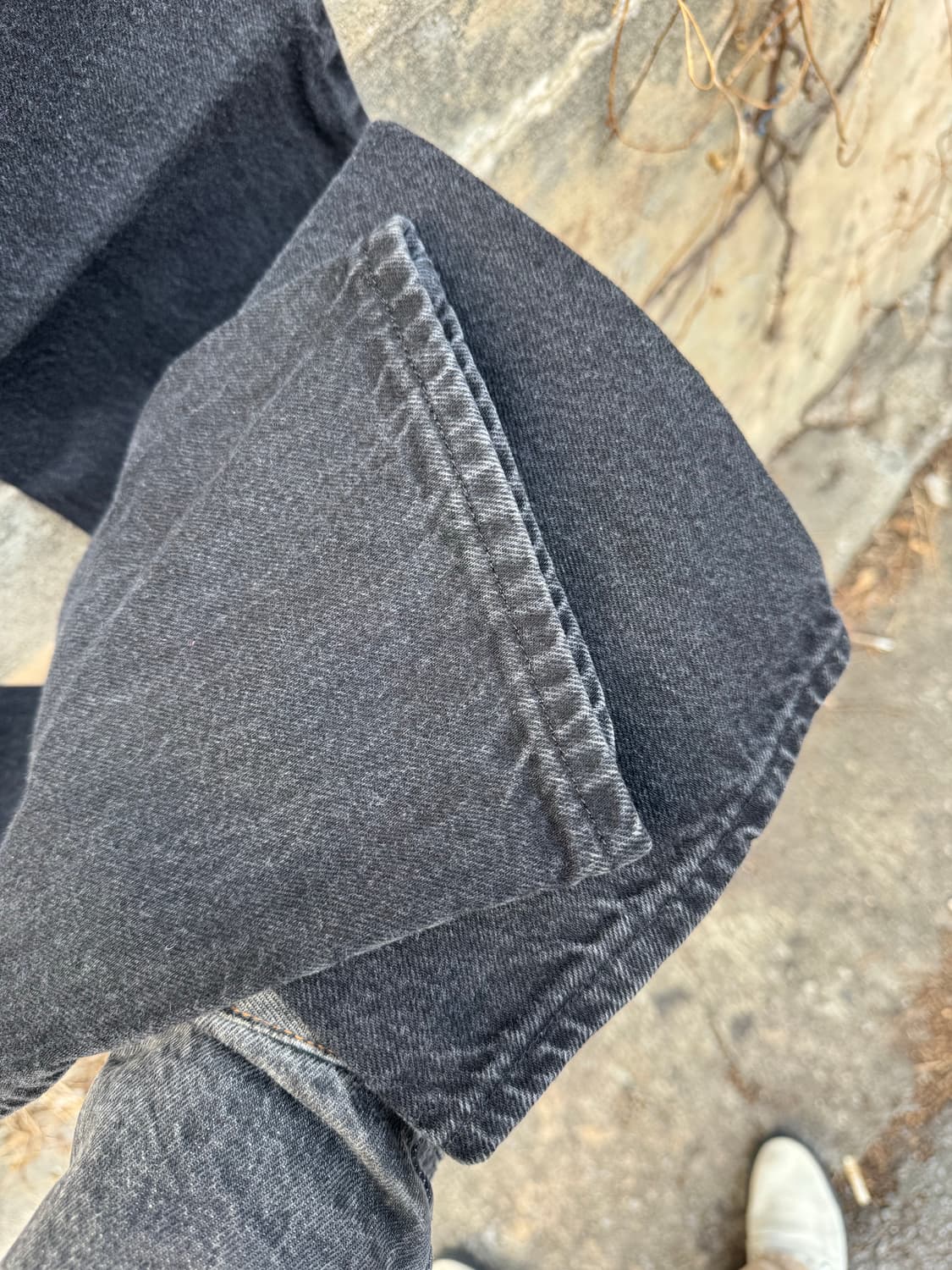 90s lee 빈티지 200 레귤러 스트레이트핏 블랙 데님 팬츠 블랙진 상품이미지5