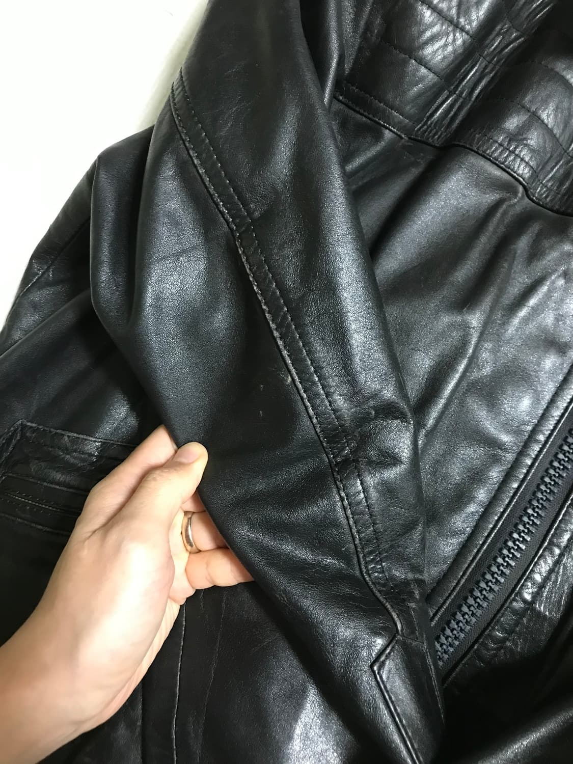 빈티지 레더 자켓 상품이미지10