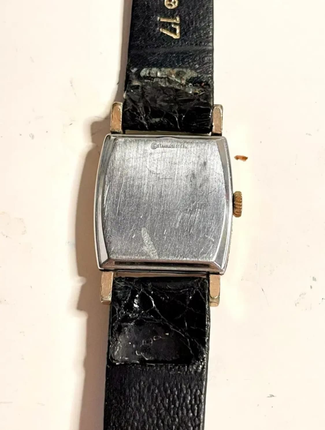 1930년대 빈티지 스위스 사각 수동 시계 엔틱 아르데코 금장 SWISS 상품이미지6