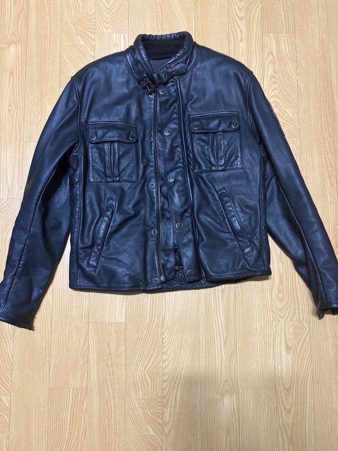 벨스타프 퓨어모터사이클 가죽 레더 자켓L 상품이미지1