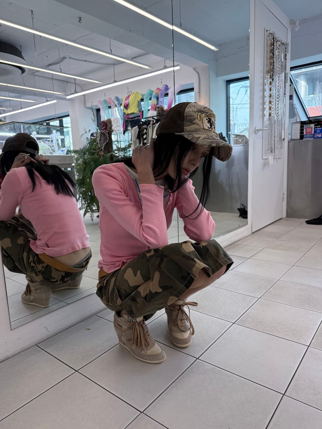 camo cargo skort 상품이미지7