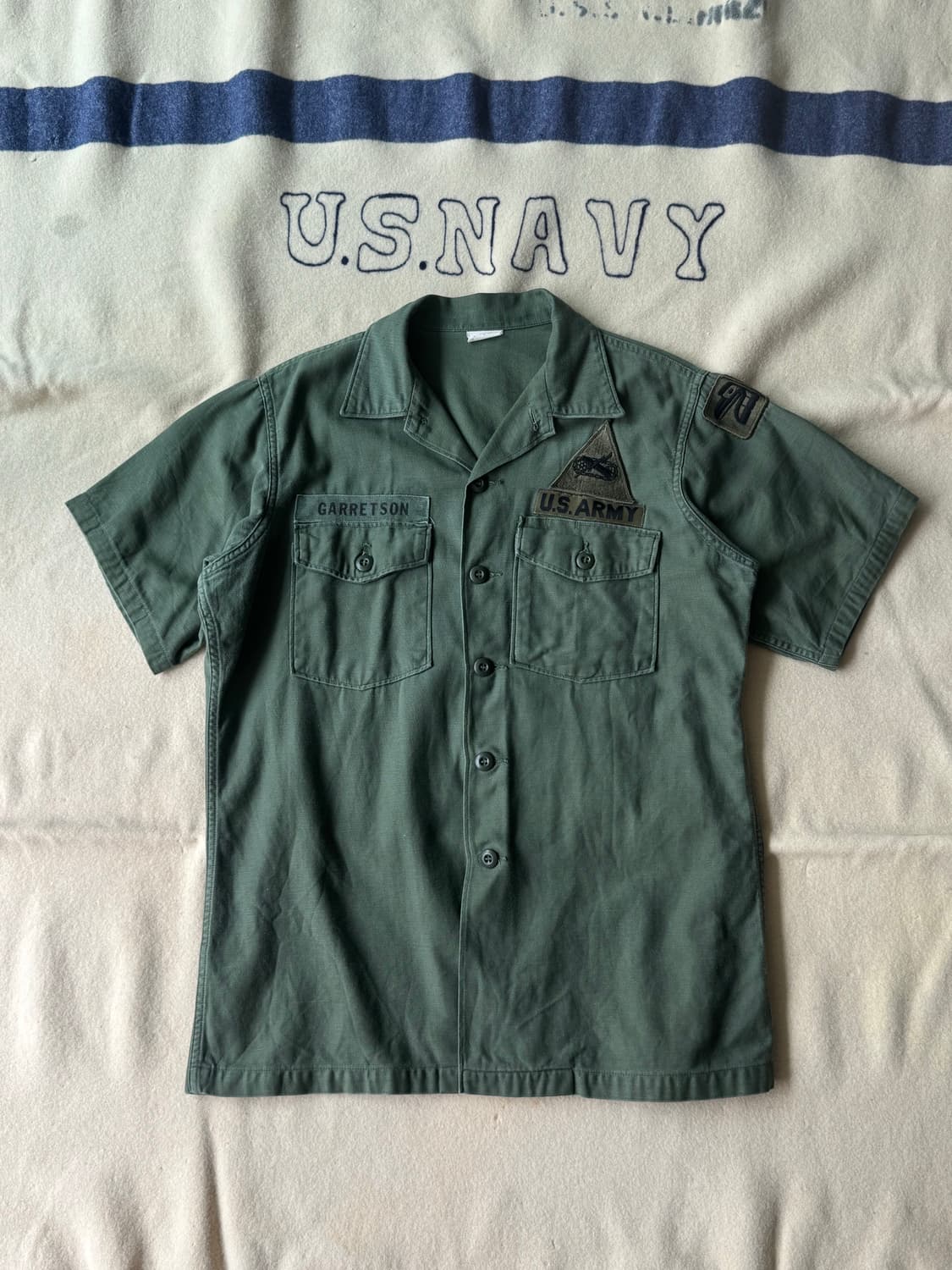 60s vietnam war OG107 shirt short sleeve 상품이미지1