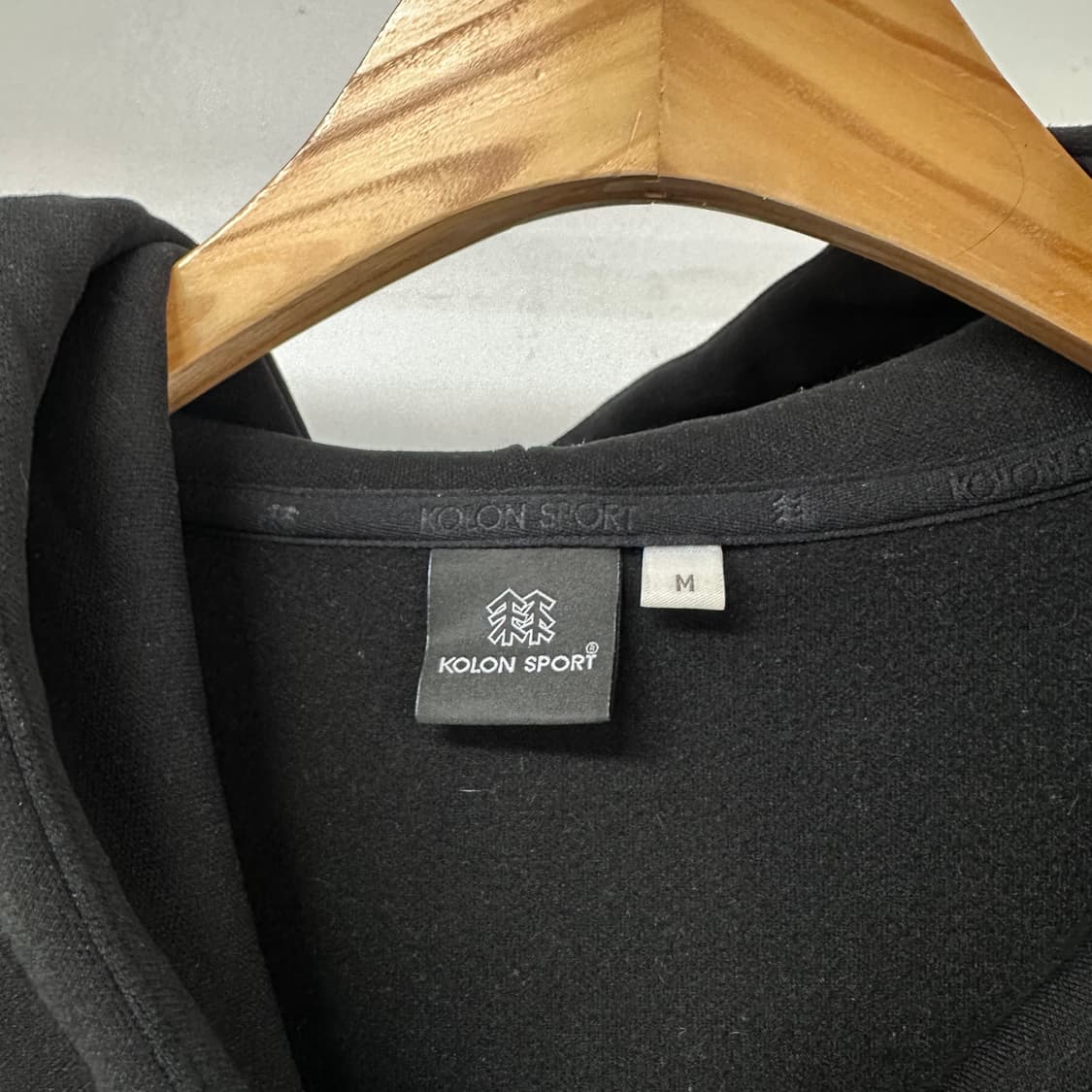 코오롱스포츠 23s 50주년 후드집업 블랙 오버핏 M J34 상품이미지8