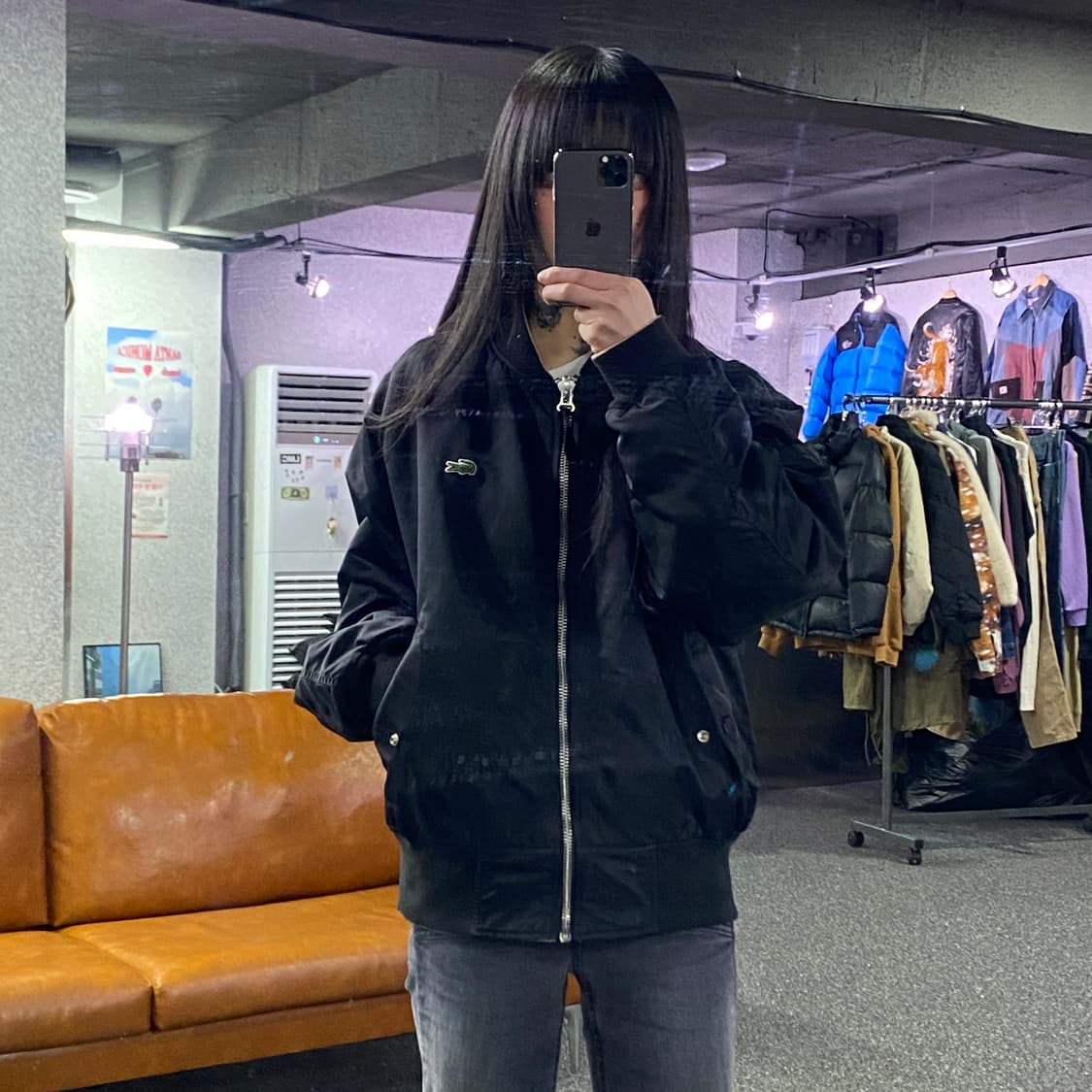 라코스테 리버시블 퀄팅 나일론 블루종 자켓 B3984  상품이미지2