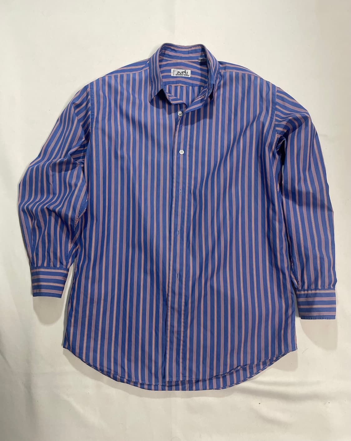 90‘s 에르메스 스트라이프 셔츠 상품이미지2