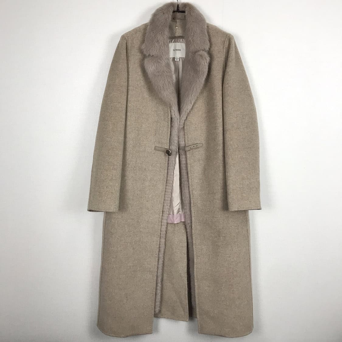 SJ와니 밍크트리밍 울 캐시미어 코트 여성77 상품이미지2