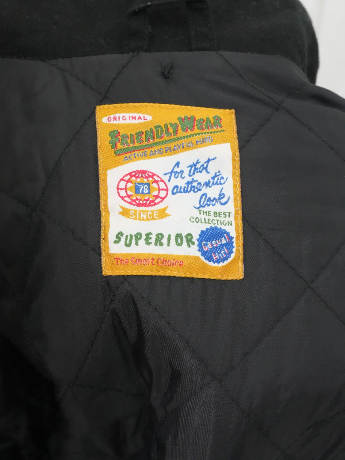 일본빈티지 Friendry wear 자수 봄버 워크 자켓 상품이미지4