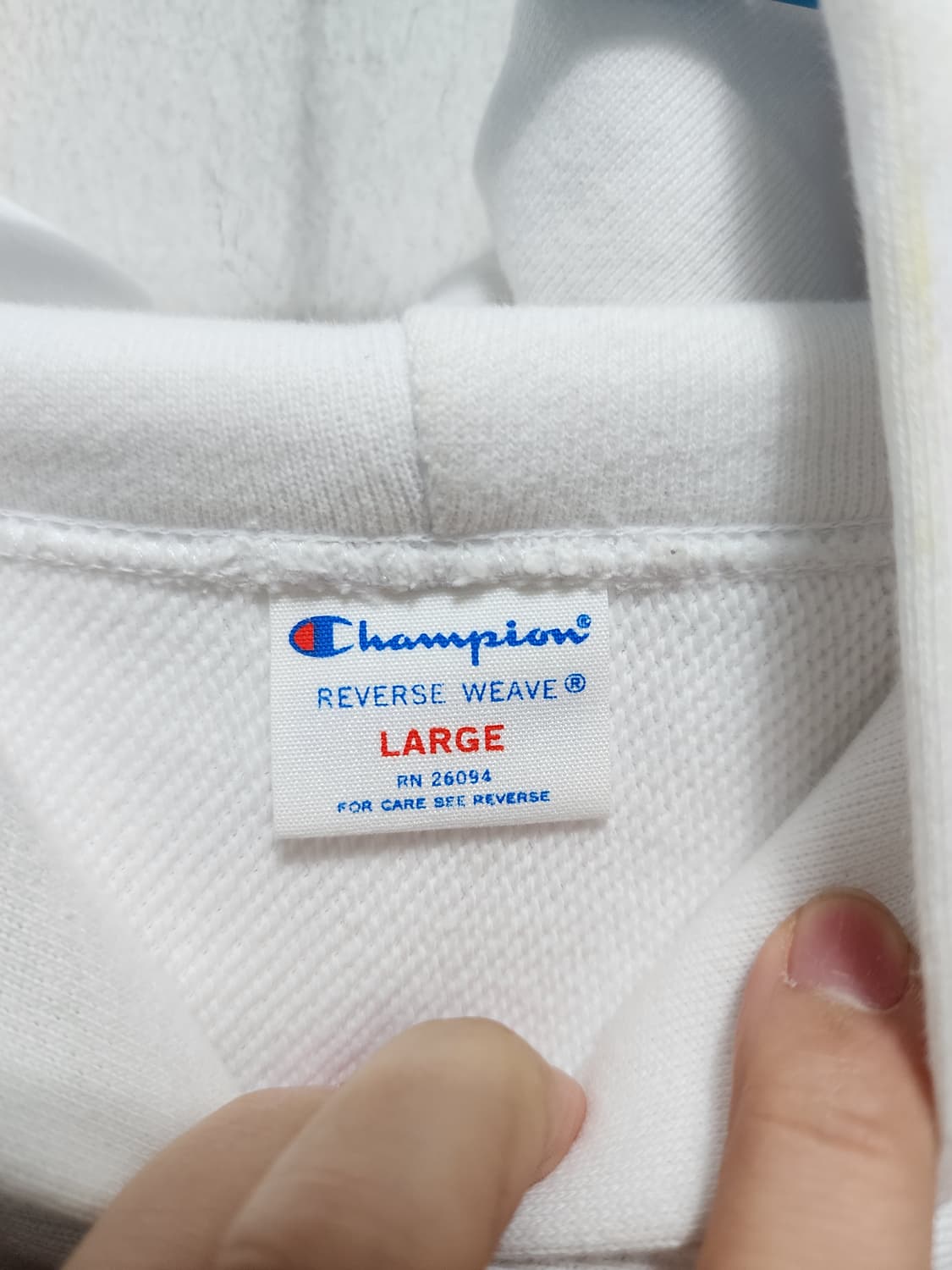 챔피온 리버스위브 더블로고 후드티 상품이미지5