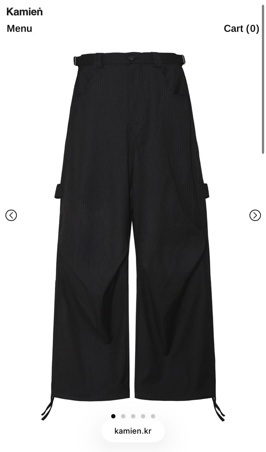 [새상품, 2] 카미엔 247 올데이 스트라이프 블랙 상품이미지1