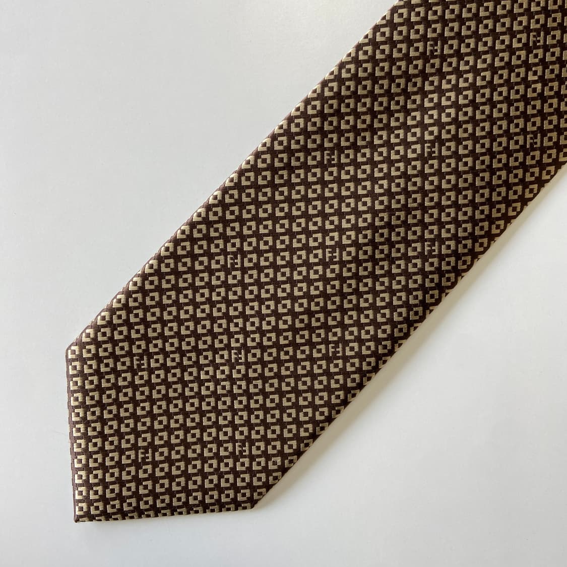 펜디 (FENDI) 모노그램 정품 명품 넥타이 상품이미지8