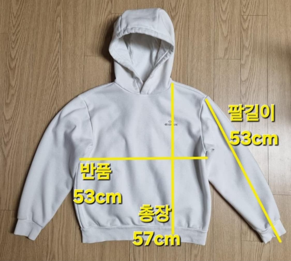 EIDER 아이더 우먼 베이직 크림 후드티셔츠 90 상품이미지10