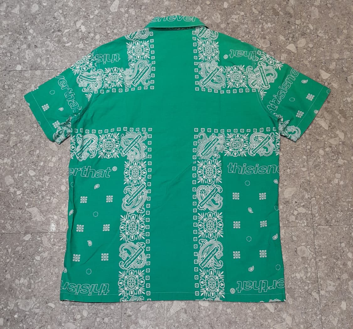 💥디스이즈네버댓 오픈카라 페이즐리 셔츠 (M)
 상품이미지2