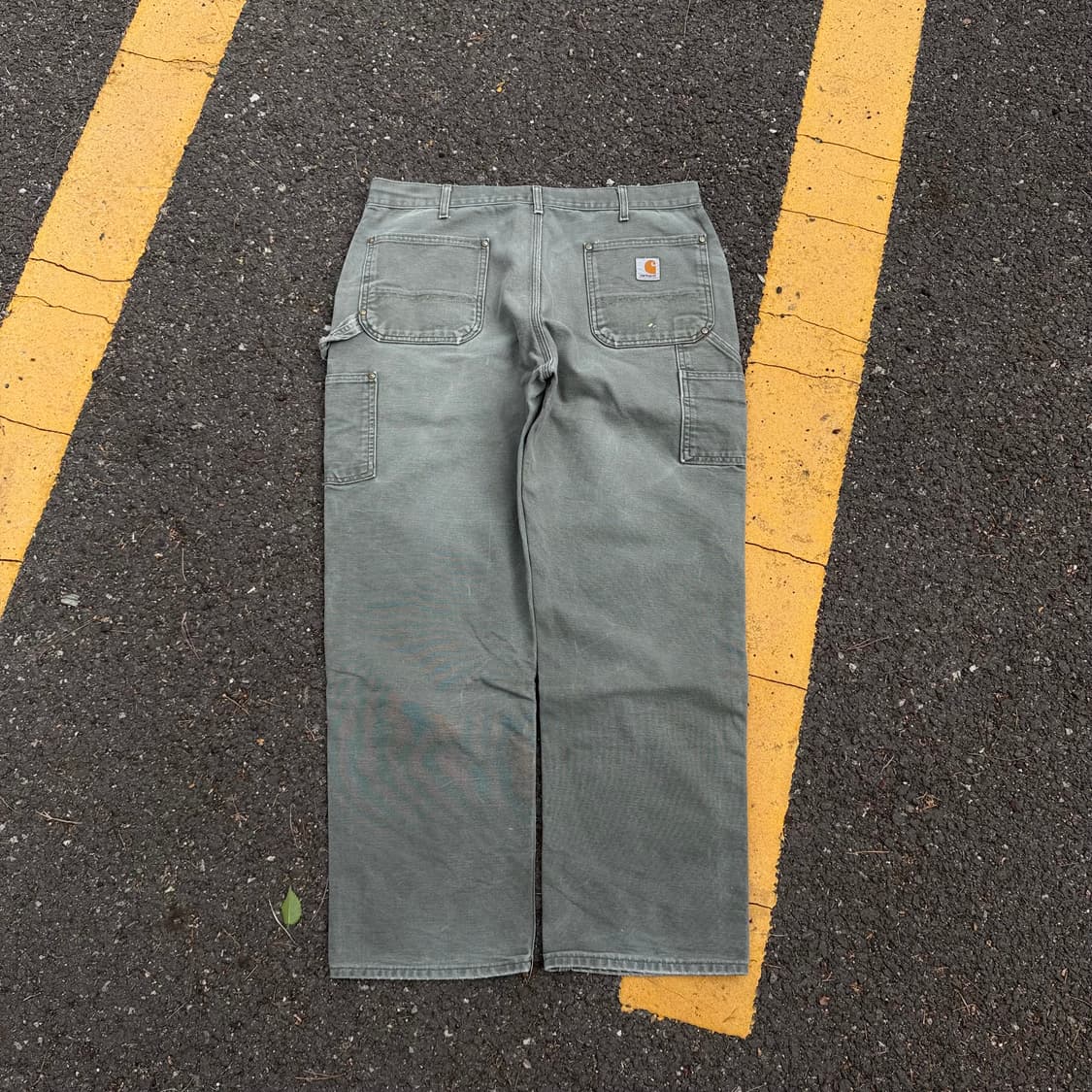 OG 칼하트 B01 MOS 더블니 카펜터 팬츠 상품이미지5