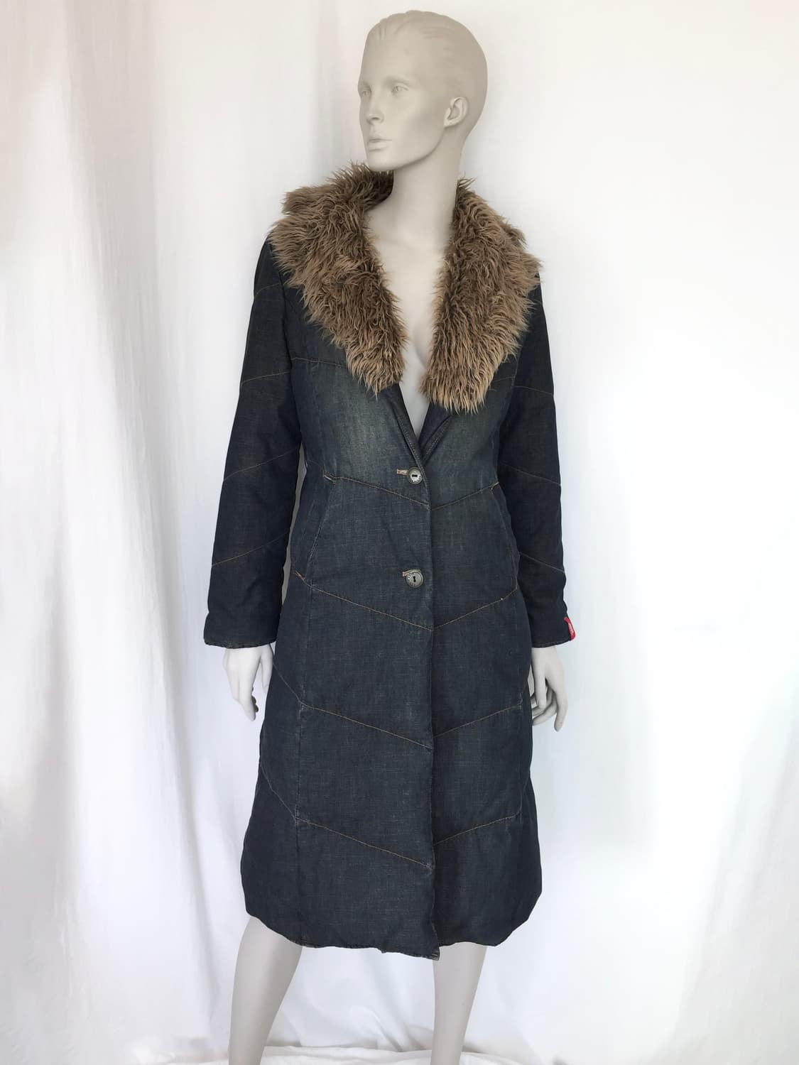 Miss-Sixty Denim padded long jacket 상품이미지4