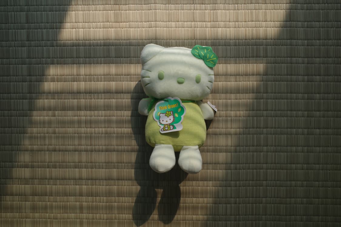 고전 헬로키티 띵크 그린 봉제 인형 상품이미지1