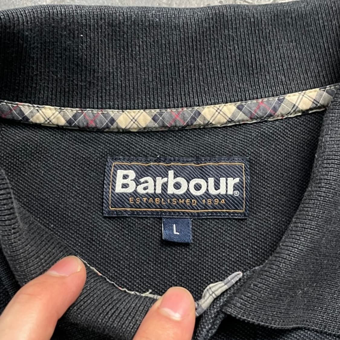 100 Barbour 바버 카라 티셔츠 상품이미지3