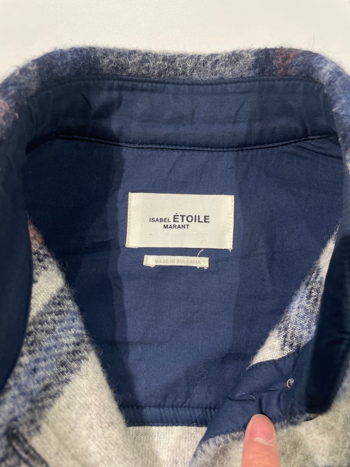 이자벨 마랑 에뚜왈 체스트 포켓 개스톤 체크 자켓 상품이미지7