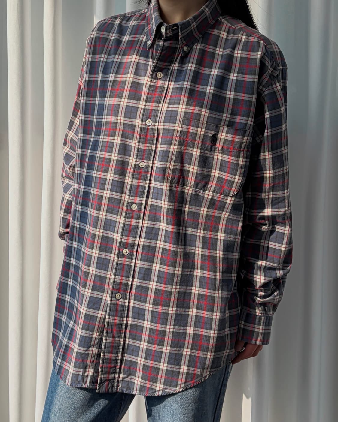 [M-L]폴로 랄프로렌 플레이드 체크 셔츠 상품이미지1