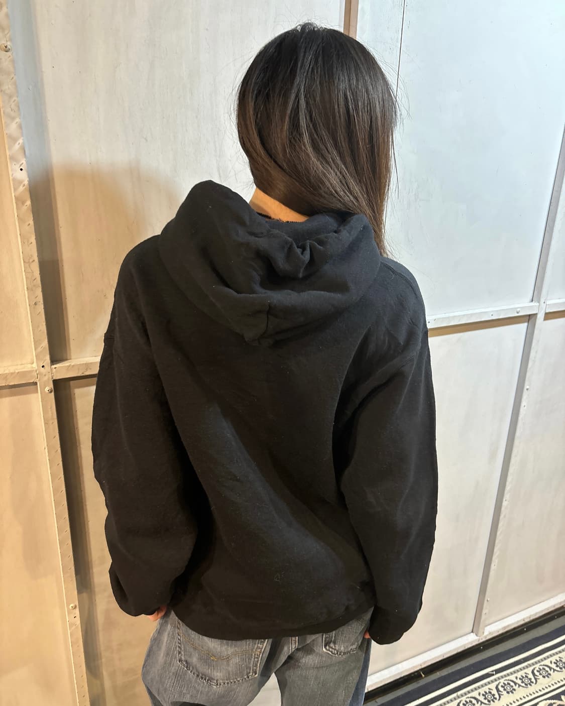 90s RUSSELL y2k grunge purple Hoodie 상품이미지5